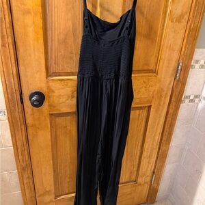 Old Navy Black Smocked Jumpsuit